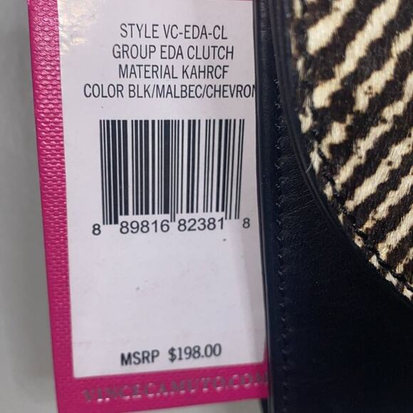 Vince Camuto Leather Handbag With Animal Hair. - Picture 5 of 13